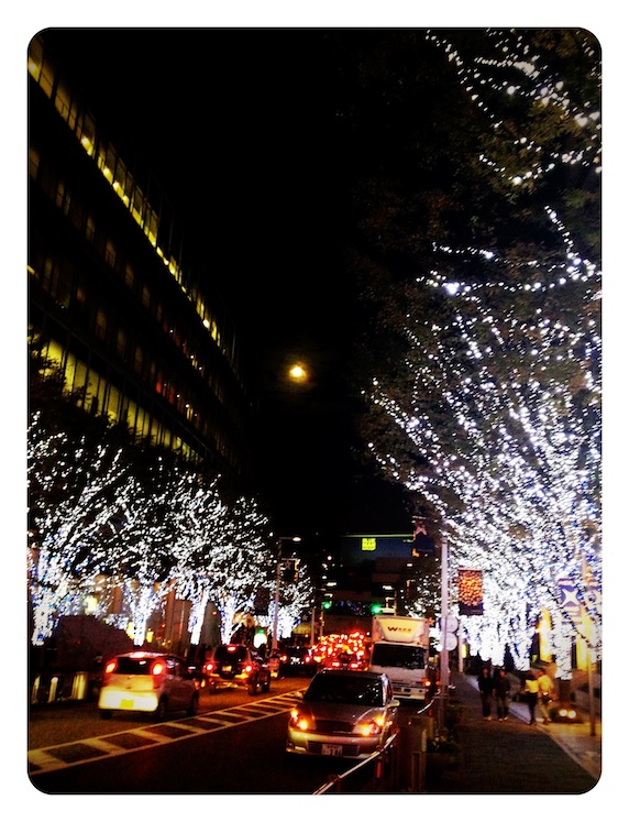 六本木　けやき坂　夜景　クリスマスイルミネーション