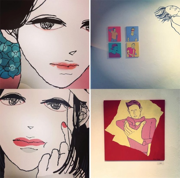 展示絵画